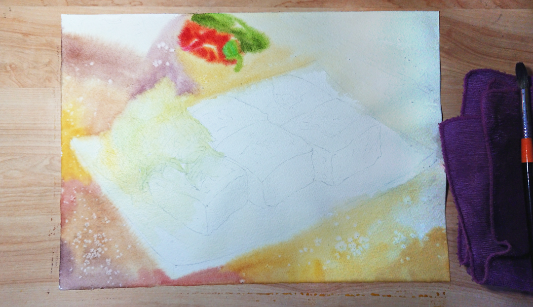 fried-stinky-tofu-watercolor-food-painting-by-sweetfish-food-art-painting-steps-2