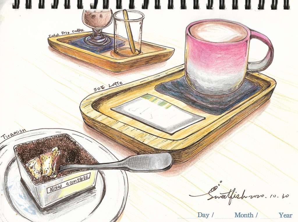 sun-dawn-coffee-colored-pencil-food-illustration-by-sweetfish-food-art