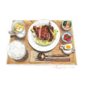 Read more about the article 爐烤雞腿排特餐｜Baked chicken thigh meal set
