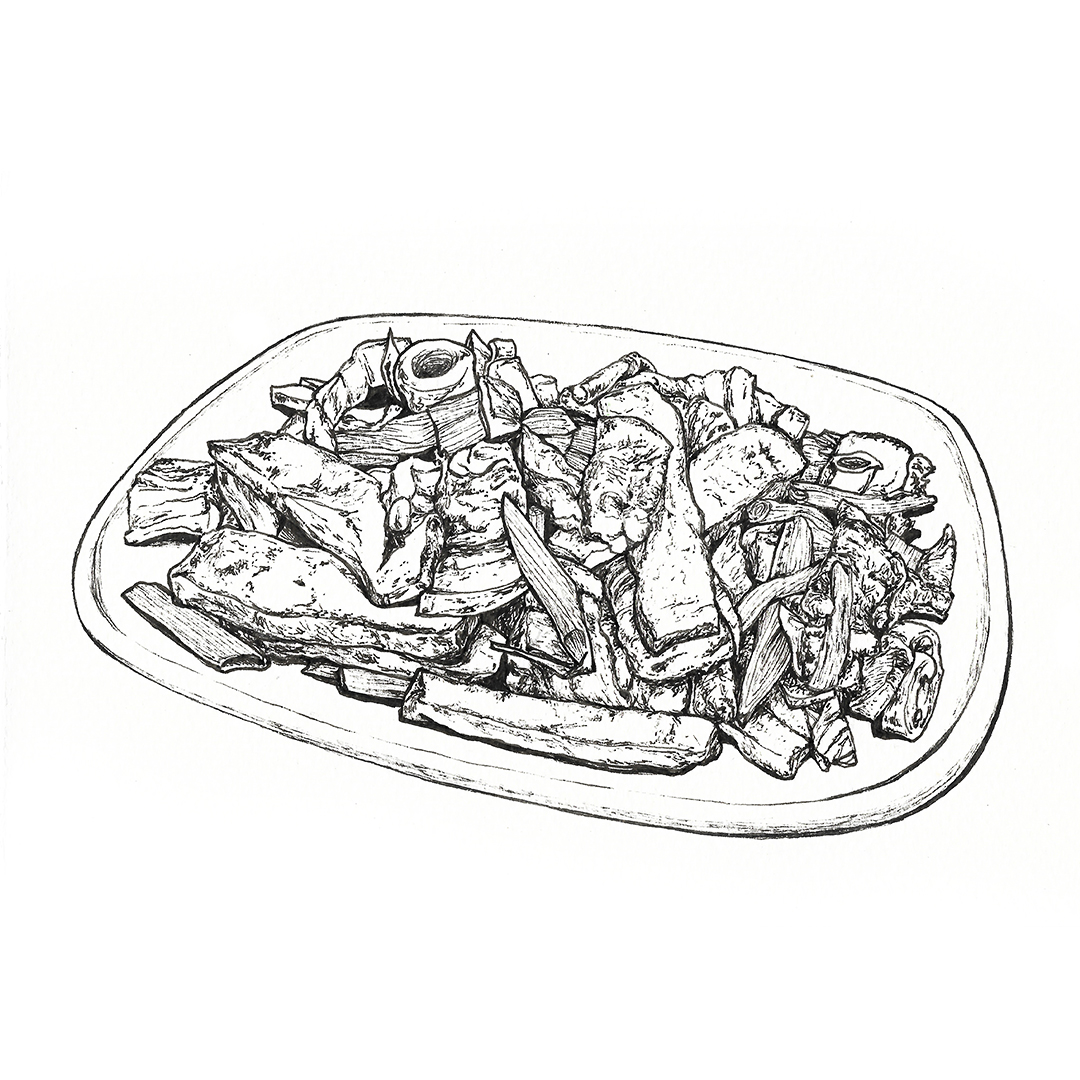 hakka-style-stir-fry-watercolor-food-illustration-by-sweetfish-food-art-lined