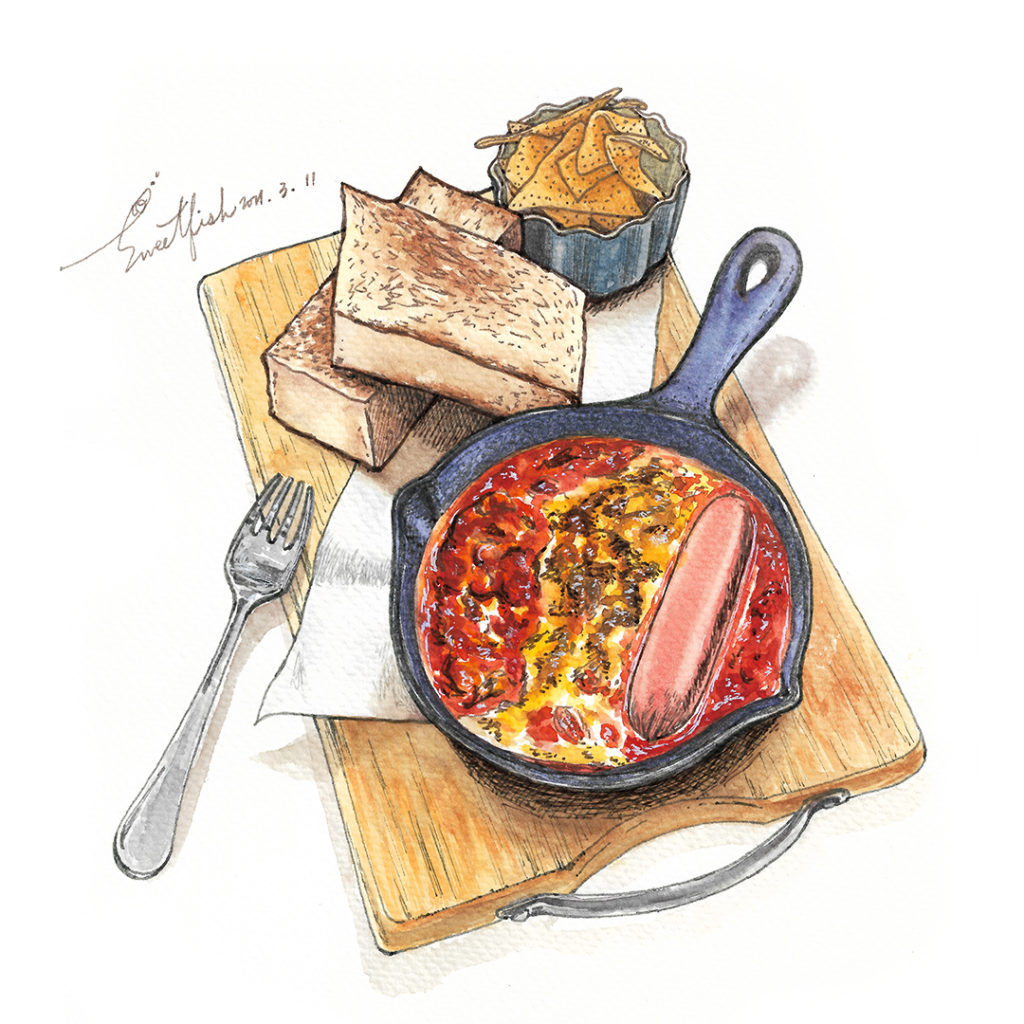 shakshuka-watercolor-food-illustration-by-sweetfish-food-art
