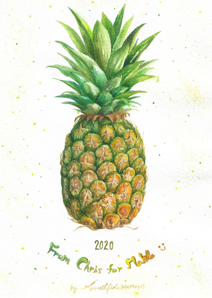 pineapple-watercolor-food-illustration-by-sweetfish-food-art