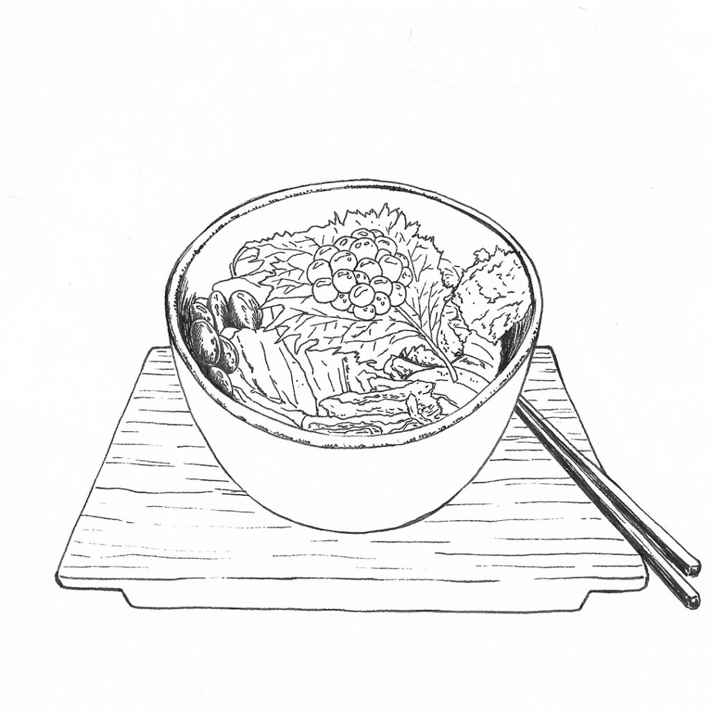 salmon-oyakodon-watercolor-food-illustration-by-sweetfish-food-art-line
